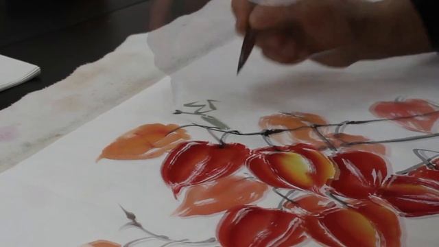 Китайская живопись с Вячеславом Синкевичем Физалис и богомол смотреть онлайн