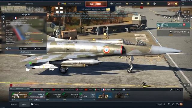 Mirage 5F - Update Winged Lions 2ⁿᵈ Dev Server - War Thunder смотреть онлайн