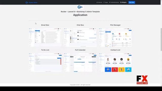 Rocker - Laravel 8 Bootstrap 5 Admin Template 8 blade template laravel Website Builder смотреть онлайн