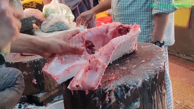 Amazing Cutting Skills!! 10Kg Giant Katla Carp Fish Cutting By Expert Fish Cutter смотреть онлайн