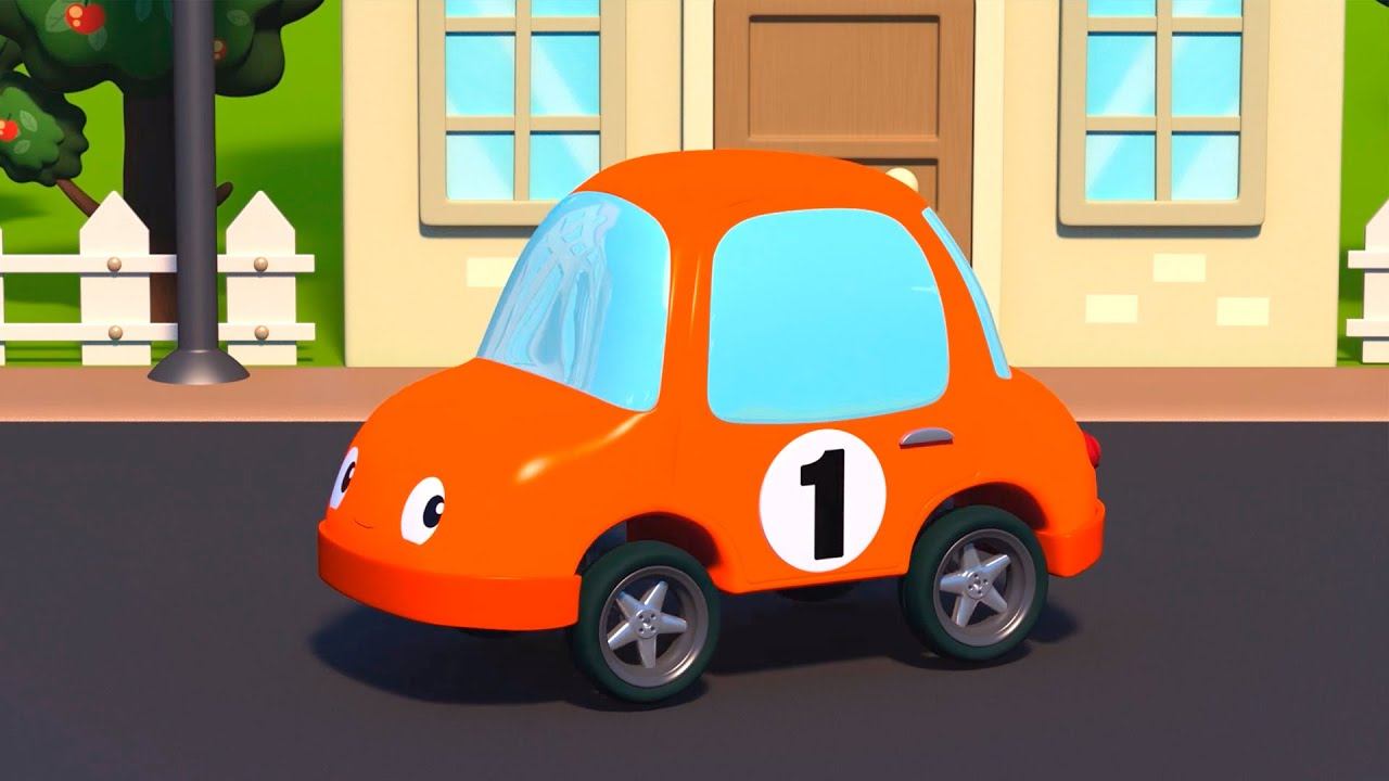 Учимся считать машинки - Котёнок Котэ - Песенки и мультики для детей малышей смотреть онлайн