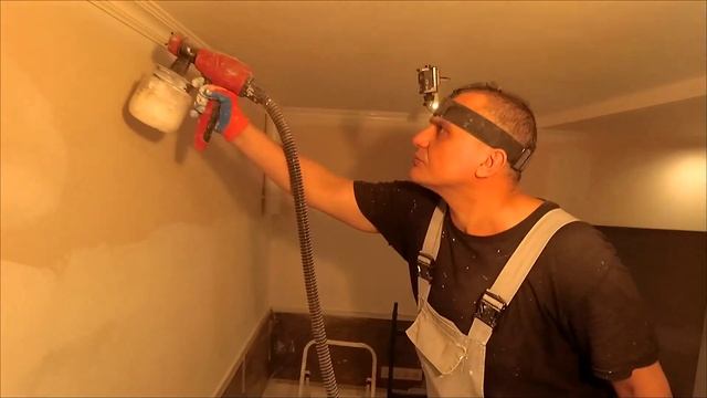 как ПОКРАСИТЬ ПОТОЛОК ВАЛИКОМ БЕЗ РАЗВОДОВ первая часть смотреть онлайн