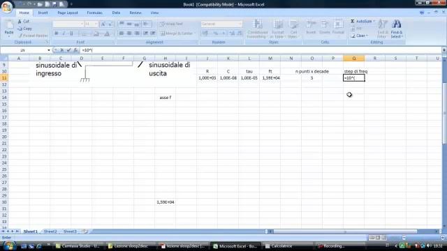 Filtro RC passa basso - diagrammi di Bode con Excel parte 1 смотреть онлайн