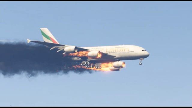 GTA 5 - AirBus A380 Emergency Landing At Military Base After Engine Failure смотреть онлайн