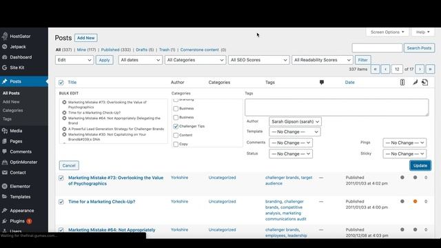 How to Edit Categories in Wordpress for All Blog Posts (2020) смотреть онлайн