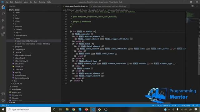 How to customize fields template in views Drupal 9 | Urdu/Hindi смотреть онлайн