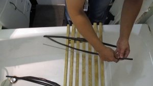 Замена резинки на штатных дворниках Mitsubishi ASX