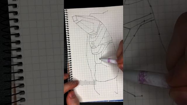 Как нарисовать Cayde-6 по клеточкам смотреть онлайн