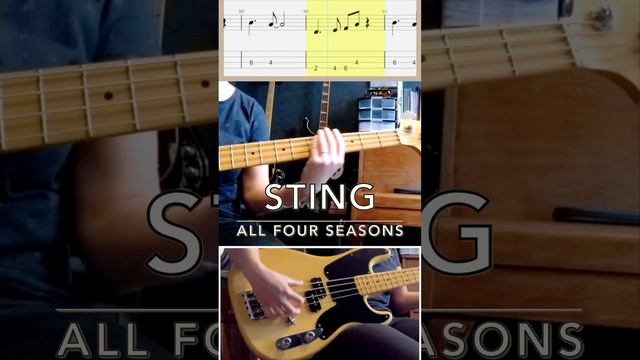 Sting - All four seasons (Outro) #tablature #bass #basscover #basscoverwithtabs #fenderprecisionbas смотреть онлайн