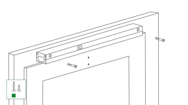 Монтаж цепного оконного привод BTR BDC Uni 300, 24В