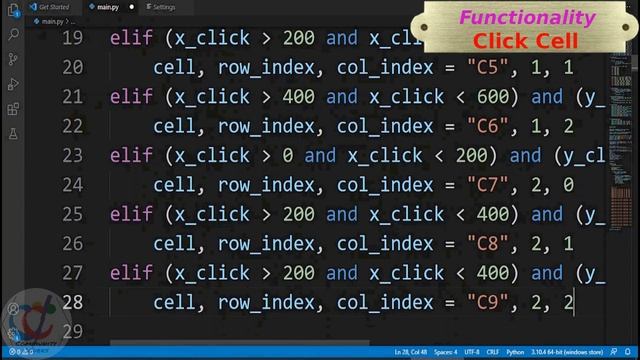 Coding Tic Tac Toe in Python with Pygame - No Talking only Coding смотреть онлайн