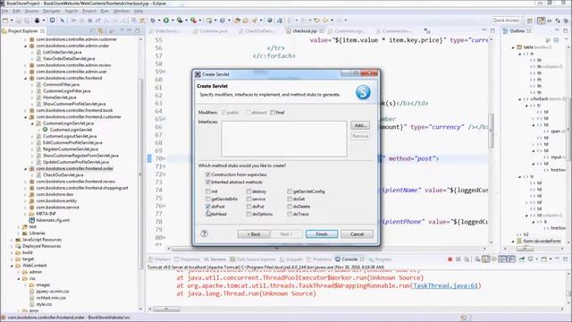 Lecture 172 - Code PlaceOrderServlet and OrderServices смотреть онлайн