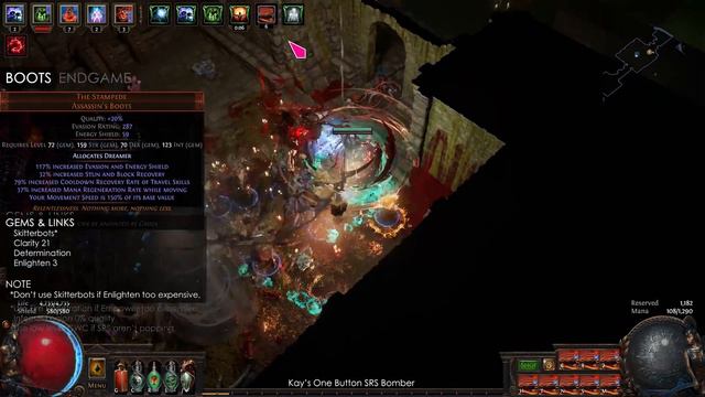 One Button SRS Bomber ~ Cyclone + CWC + SRS + Minion Instability ~ Path of Exile 3.20 смотреть онлайн