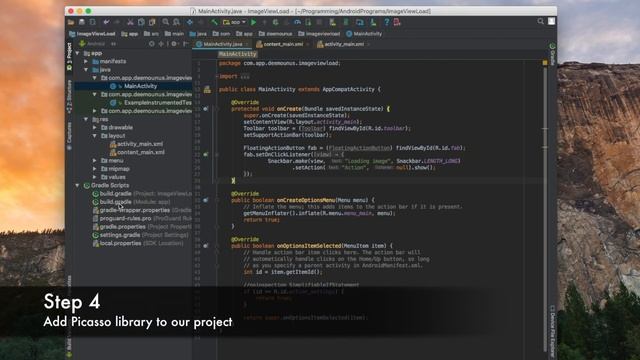 Android Developer #1 Loading image using Picasso library in Android Studio смотреть онлайн