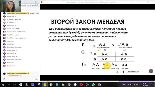 Бесплатный вебинар 4. Законы Менделя