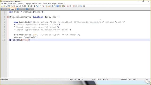 How To Connect Node JS With JSP using POST Method смотреть онлайн