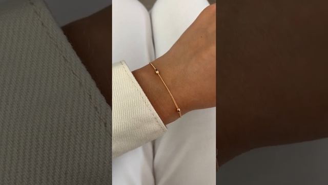 Браслет с шариками под золото смотреть онлайн