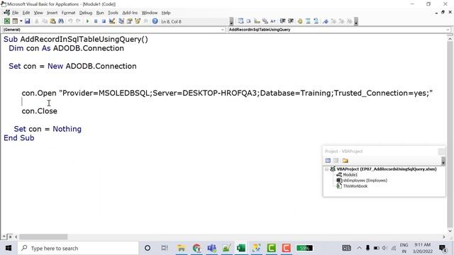 Add Records Using SQL Query | Advanced VBA in Hindi смотреть онлайн