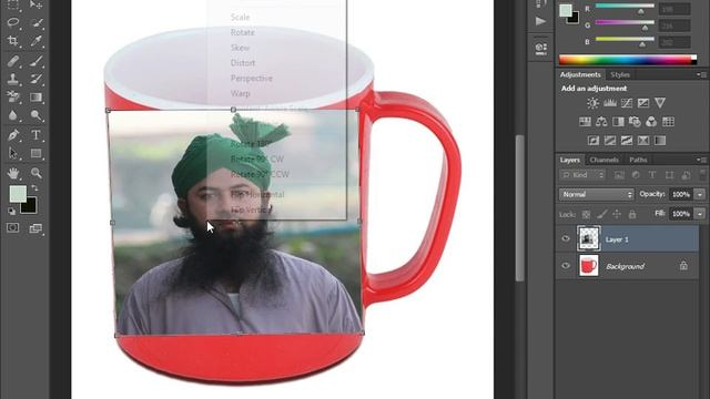 How to Place Photo on Coffee Mug in Photoshop 22 смотреть онлайн