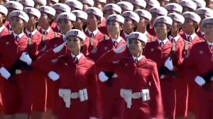 Женский военный парад в Китае (Катюша на китайском)