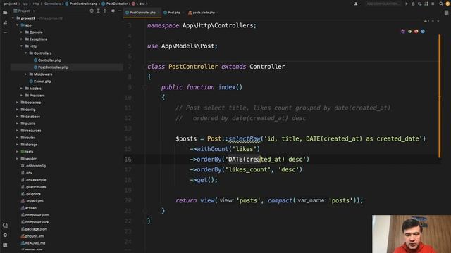Eloquent Practice: Group By Raw and HasMany смотреть онлайн