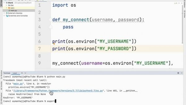 Add Environment Variables to a Python Virtual Environment
