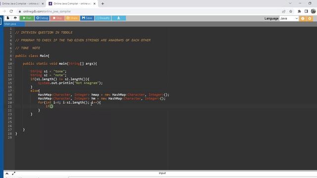 Interview Question: Program to check if two strings are anagrams of each other. смотреть онлайн