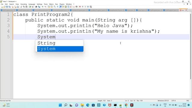 Print Program in java simple way , Print anyhing смотреть онлайн
