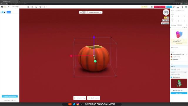 Easy 3D: Creating a 3D Halloween Pumpkin in 10 Minutes - Tutorial | Womp 3D смотреть онлайн