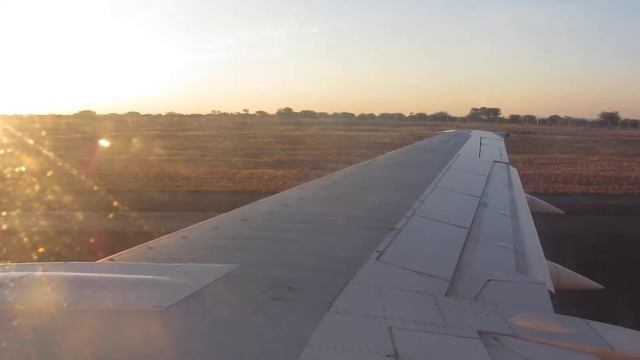 Taking off from Windhoek Airport on Air Namibia смотреть онлайн