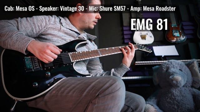 EMG 57 Battles EMG 81 \\ Comparison Of EMG Active Guitar Pickups (METAL)