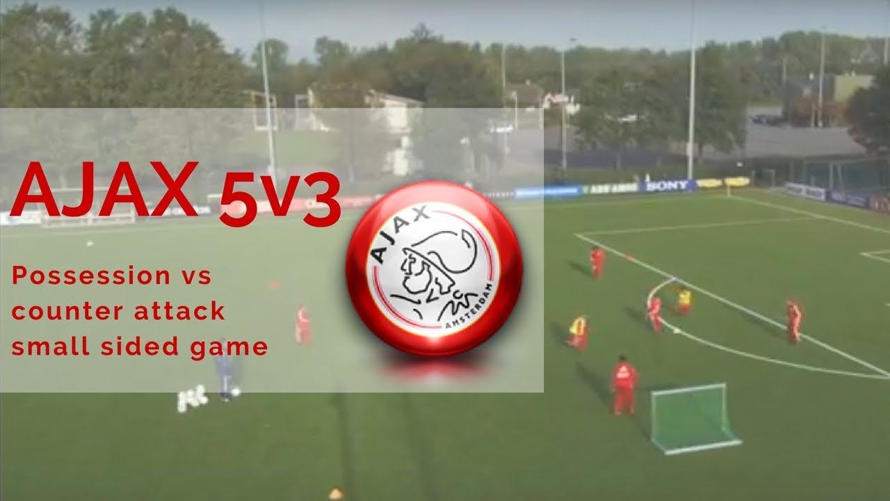 AJAX 5v3 Possession vs counter attack small sided game смотреть онлайн