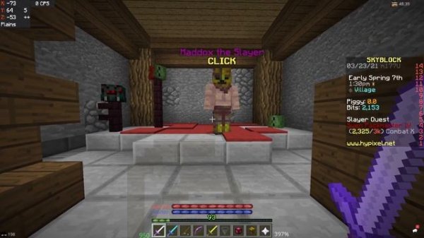 The FASTEST Way To Get Combat XP in Hypixel Skyblock!!