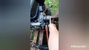 Покатушки и замер максимальной скорости на  помощнике из уазика с двигателем от мотоблока?
