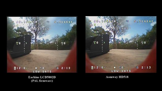 LCD5802D PAL vs HD518 DVR recording comparaison (Courtesy Banggood) смотреть онлайн