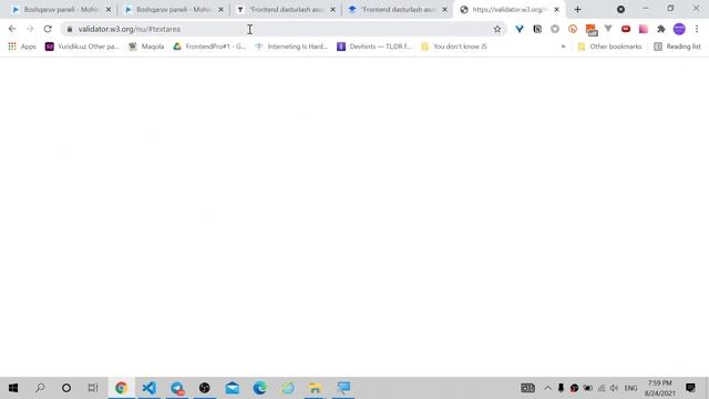 026. Kodni HTML Validatorda tekshirish смотреть онлайн