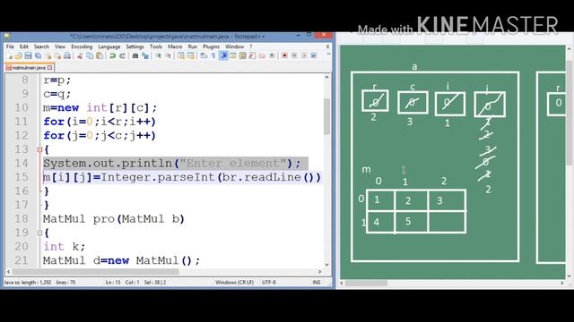 Matrix Multiplication | Two dimensional array | java | Tamil смотреть онлайн