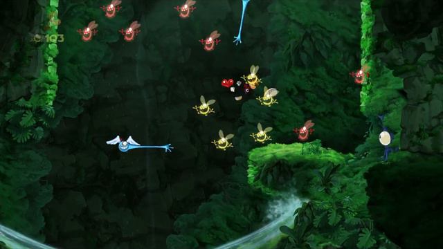 Игра мультик Rayman Origins серия 2.Детские игры! смотреть онлайн