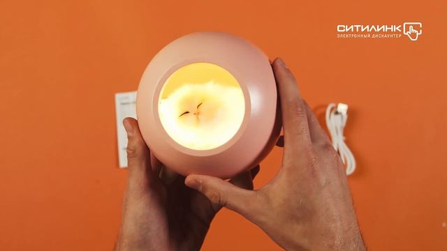 Обзор ночника Lucia Котенок в домике пластик розовый | Ситилинк смотреть онлайн