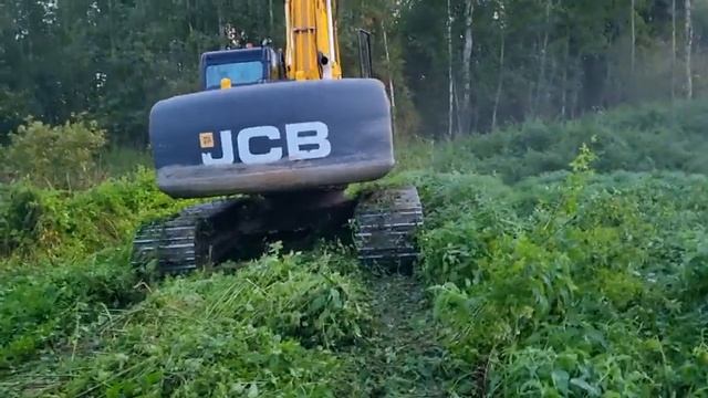 Очистка и расширение Пруда: Экскаватором JCB смотреть онлайн