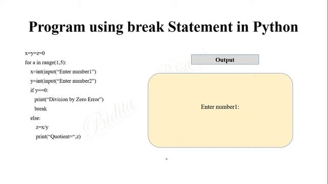 break statement in Python смотреть онлайн