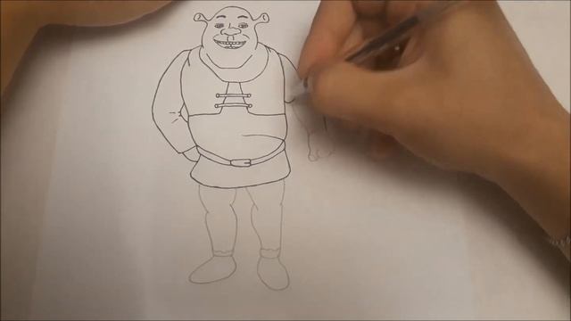 Как нарисовать Шрека? Лёгкие рисунки для срисовки смотреть онлайн