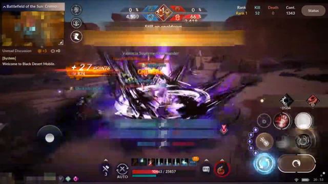 Raven Battlefield of the Sun 75 kills | Black Desert Mobile Global смотреть онлайн