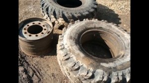 Т-25 Переделка ураловских колёс на трактор.