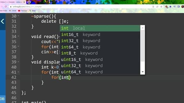 Sparse Matrix Representation in C++ смотреть онлайн