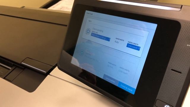 How to Load Paper and Replace Ink on HP PageWide XL Plotter смотреть онлайн