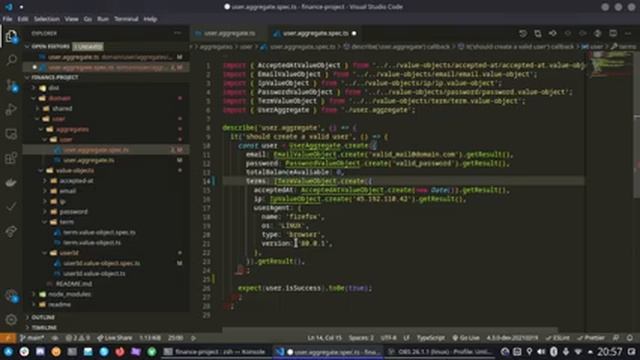 PROGRAMAÇÃO NODEJS DDD E TYPESCRIPT - AULA 19 - CONCLUIR USER AGGREGATE смотреть онлайн