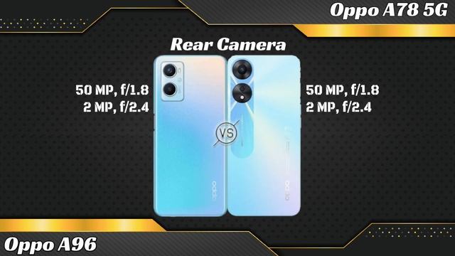 Oppo A96 Vs Oppo  A78 5G