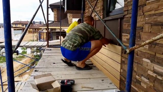Фасад из лиственницы | Монтаж своими руками смотреть онлайн