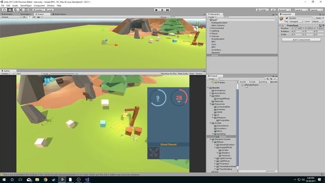 Quest NPC | Making a Simple RPG - Unity 2017 смотреть онлайн